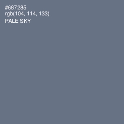 #687285 - Pale Sky Color Image